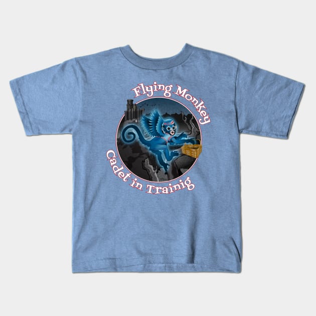 Flying Monkey Cadet Kids T-Shirt by NN Tease